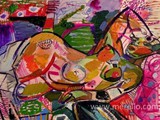 ARTE-CONTEMPORANEO-PINTORES ESPANOLES.-jose-manuel-merello.-mujer-recostada-en-el-sillon-rosa-(54-x-73-cm)-mix-media-on-wood.